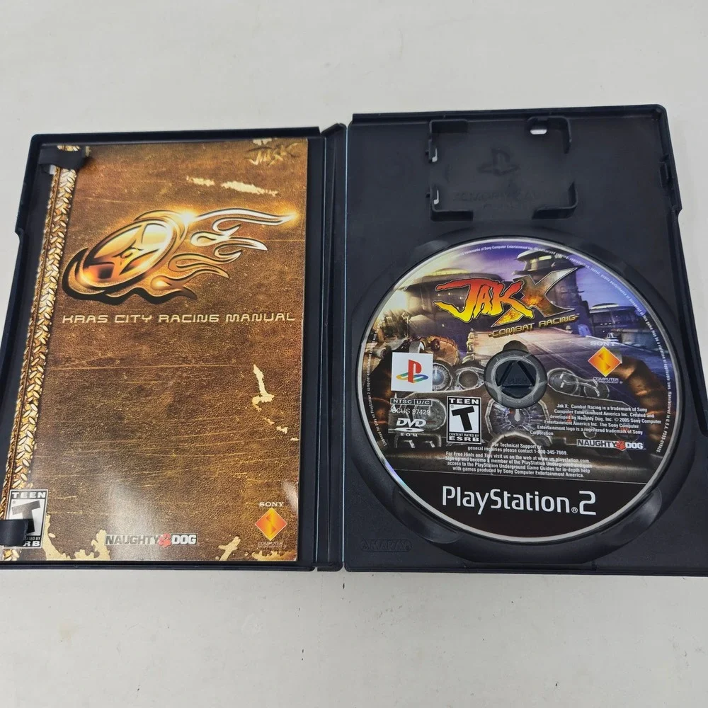 Jak X Combat Racing Sony PlayStation 2 PS2 Naughty Dog 2005 CIB Black Label